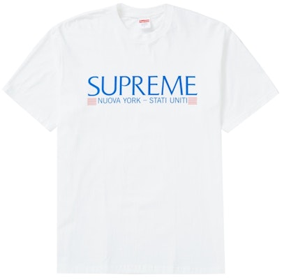 Supreme Nuova York Tee White Buy Supreme Nuova York Tee White