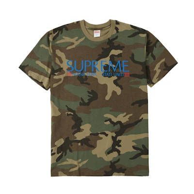 Supreme Nuova York Tee Woodland Camo