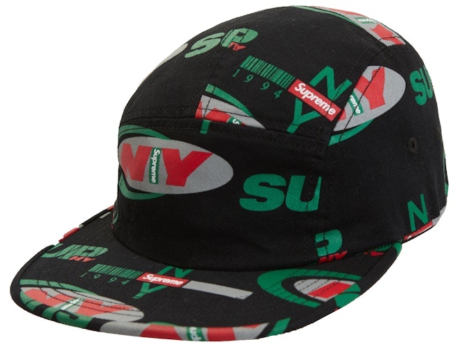 supreme-ny-camp-cap-black