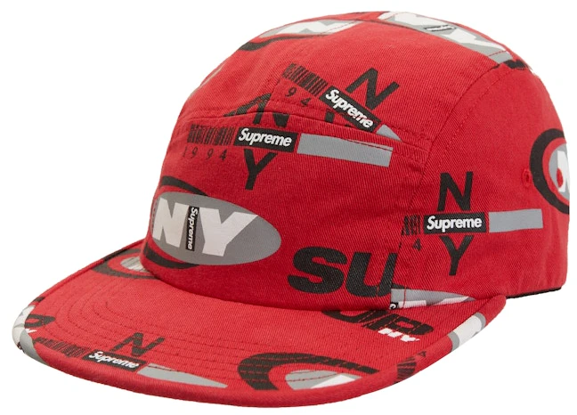 supreme-ny-camp-cap-red