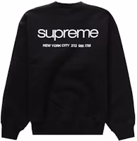 Supreme NYC Crewneck Black Supreme NYC Crewneck Black