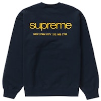 Supreme NYC Crewneck Navy Supreme NYC Crewneck Navy