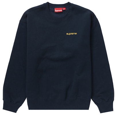 Supreme Sudadera NYC Cuello Redondo Azul Marino Order Supreme Sudadera NYC Cuello Redondo Azul Marino