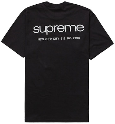 Supreme NYC Tee Black Order Supreme NYC Tee Black