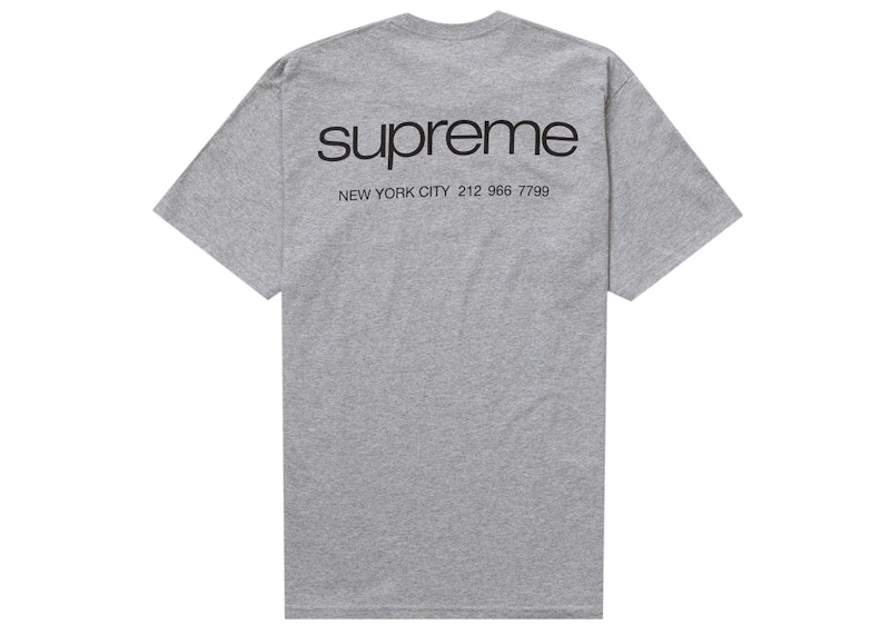Order Supreme NYC Tee Heather Grey