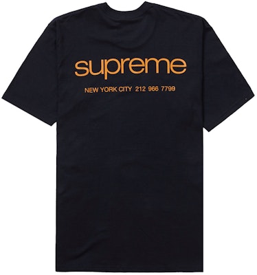 Buy Supreme NYC Tee Navy Novelship