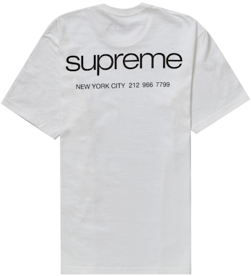 Buy Supreme NYC Tee White Novelship