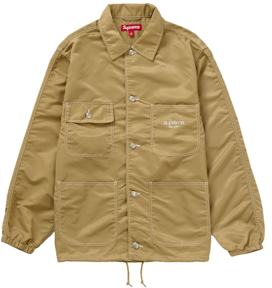 supreme-nylon-chore-coat-tan