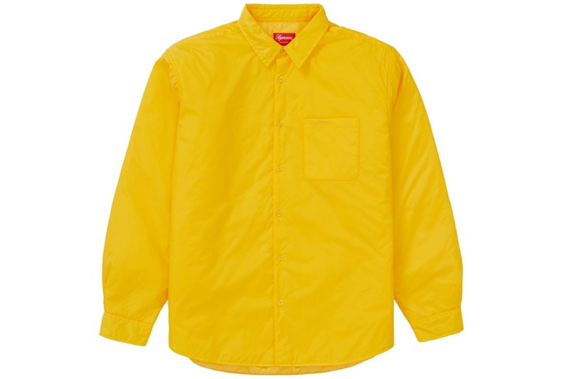Supreme Nylon Filled Shirt Yellow
