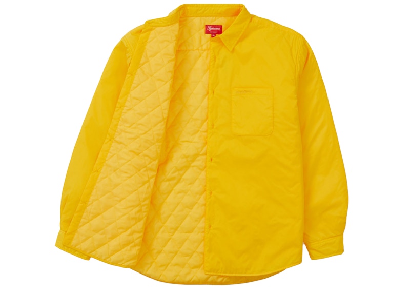 Supreme Nylon Filled Shirt Yellow 圖 2