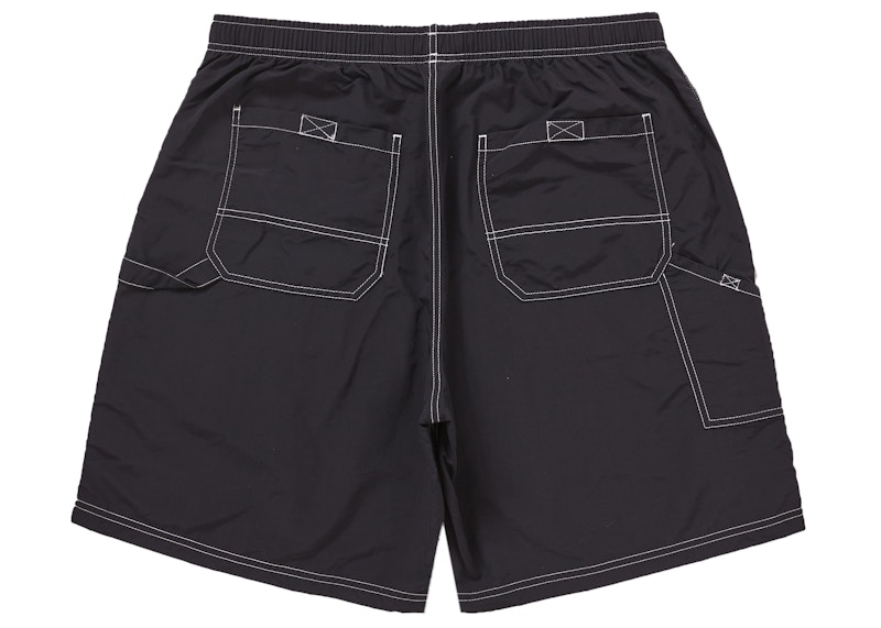 Order Supreme Celana Pendek Nylon Painter (SS23) Hitam