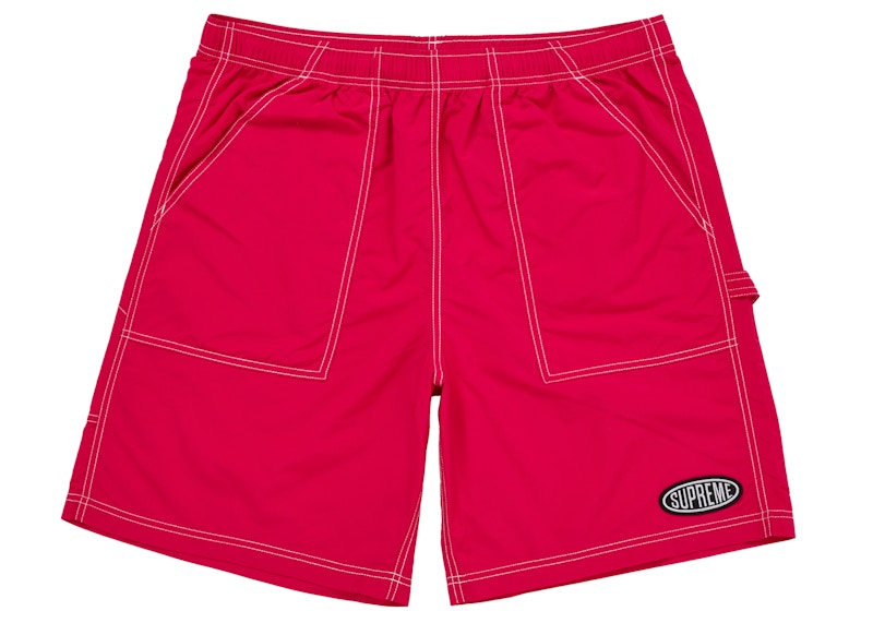 Supreme Nylon Painter Short (SS26) Red