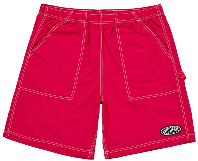 supreme-nylon-painter-short-ss-26-red