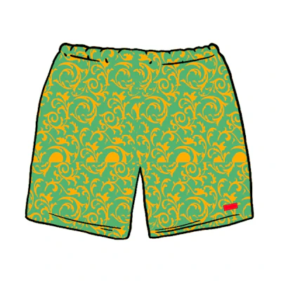 Supreme Nylon Water Short (SS20) Teal Floral