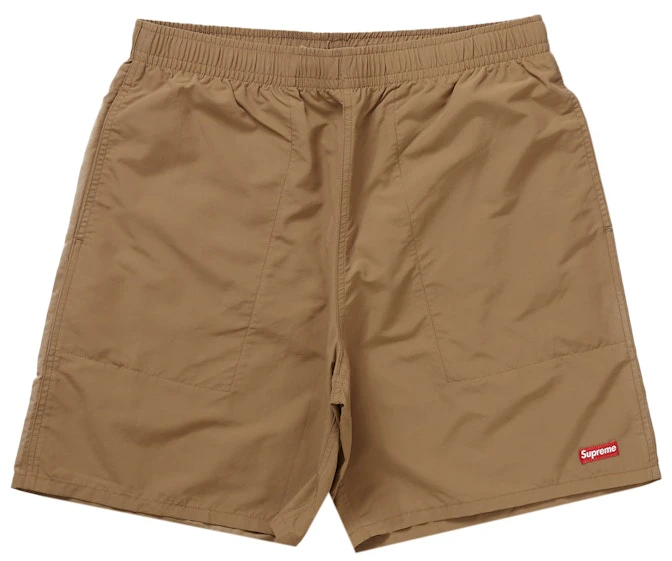 supreme-nylon-water-short-ss-23-light-brown