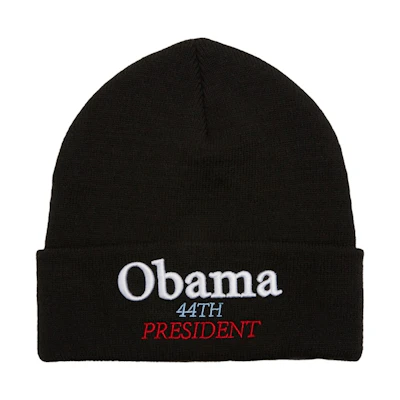 Supreme Obama Beanie Black