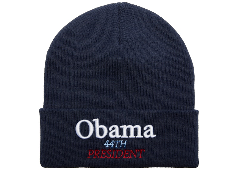 Supreme Obama Beanie Navy