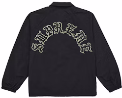 Supreme Old English Arc Coaches Jacket Black Supreme Old English Arc Coaches Jacket Black