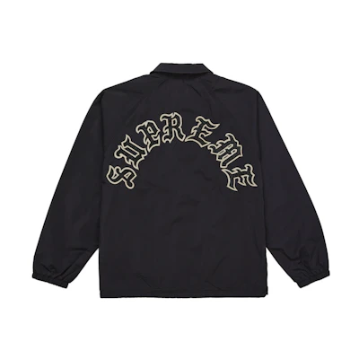 Supreme Old English Arc Coaches Jacket Black