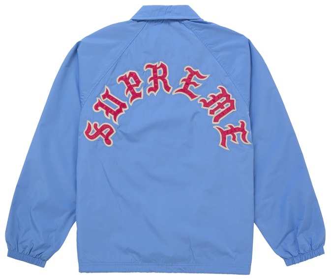 supreme-old-english-arc-coaches-jacket-light-blue