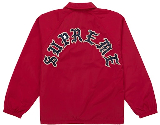 Chaqueta Roja Supreme Old English Arc Coaches Buy Chaqueta Roja Supreme Old English Arc Coaches
