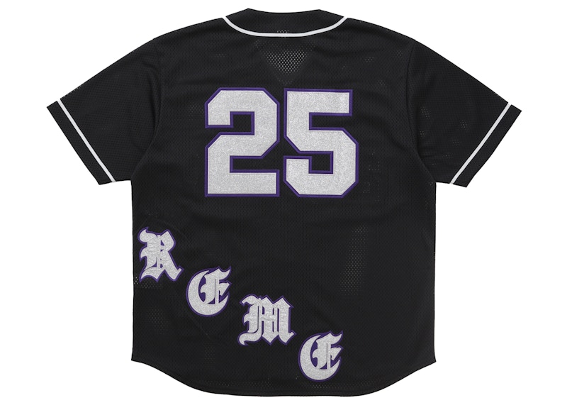 Order 슈프림 올드 잉글리시 베이스볼 저지 블랙