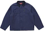 Buy Supreme Old English Canvas Work Jacket Navy