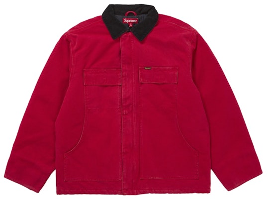 Supreme Old English 帆布工作外套 紅色 Buy Supreme Old English 帆布工作外套 紅色