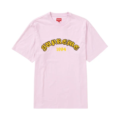 Supreme Old English Glow S/S Top 'Pale Pink'
