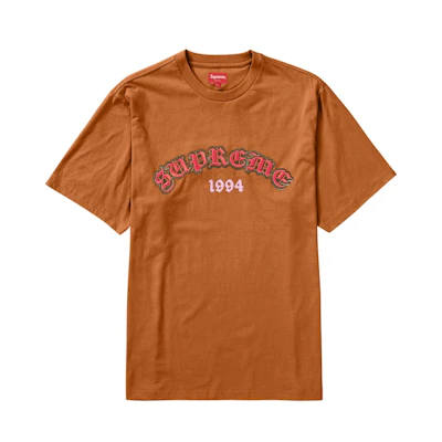 Supreme Old English Glow S/S Top 'Rust'