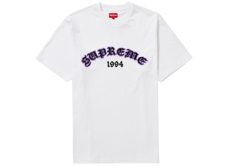 Supreme Old English Glow S/S Top 'White'