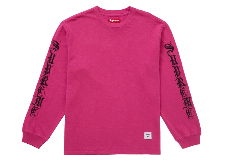 Supreme Old English L/S Top Magenta