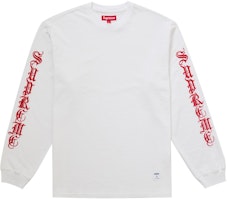 Supreme Old English L/S Top White Supreme Old English L/S Top White