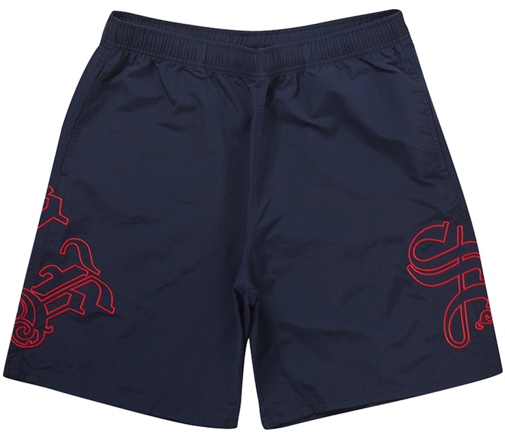 supreme-old-english-nylon-short-navy