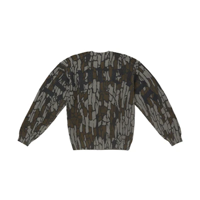 Supreme Old English Printed Sweater Mossy Oak Trebark Camo