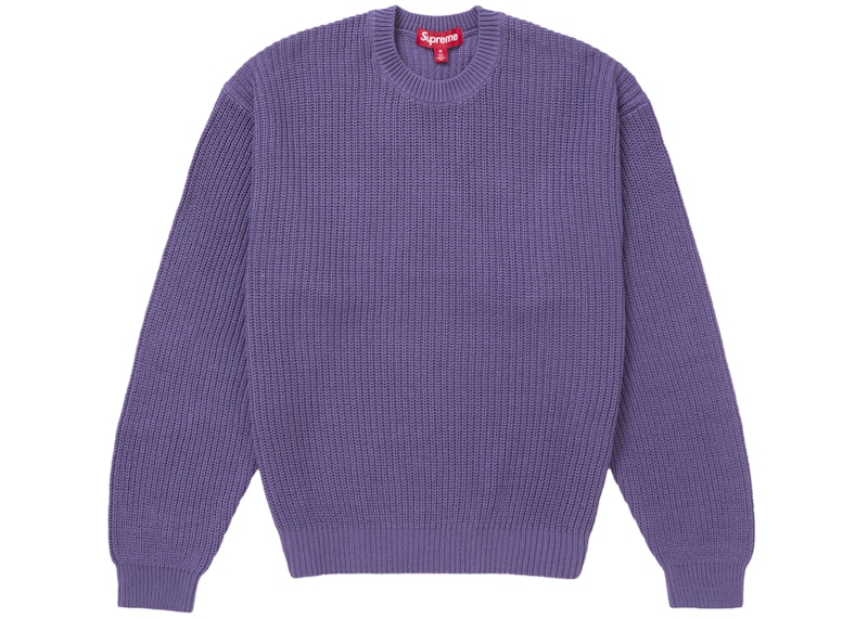 Order Supreme Old English Printed Sweater Purple