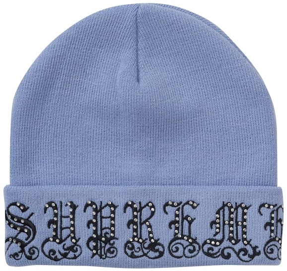 supreme-old-english-rhinestone-beanie-light-slate
