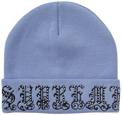 Supreme Old English Rhinestone Beanie Light Slate Topi Hangat Buy Supreme Old English Rhinestone Beanie Light Slate Topi Hangat