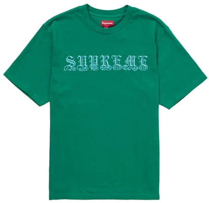 Supreme 绿色旧英文字母水晶短袖上衣 Buy Supreme 绿色旧英文字母水晶短袖上衣