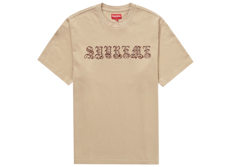 Buy Supreme Old English Rhinestone S/S Top Tan Warna Coklat