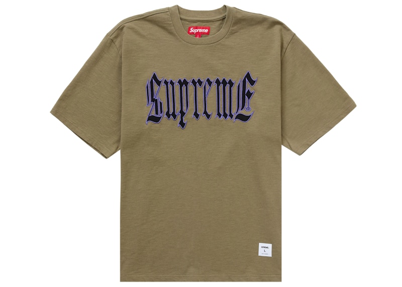 Supreme Old English S/S Top (SS24) Olive