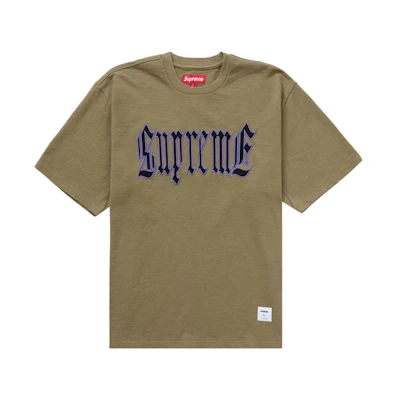 Supreme Old English S/S Top (SS24) Olive