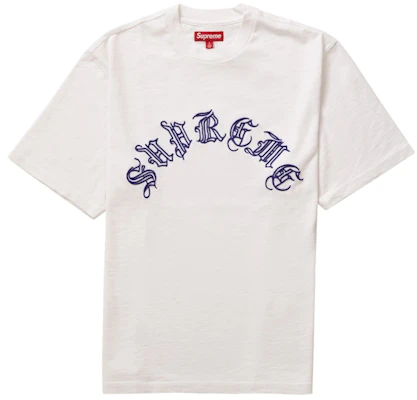 Supreme Old English S/S Top White Buy Supreme Old English S/S Top White