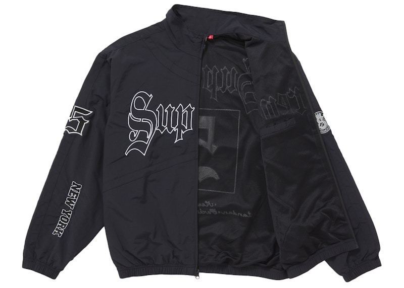 Order Supreme 老英文字轨夹克 黑色