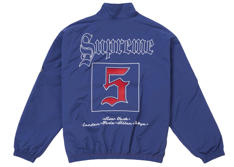 Supreme Old English Track Jacket Light Navy 圖 3