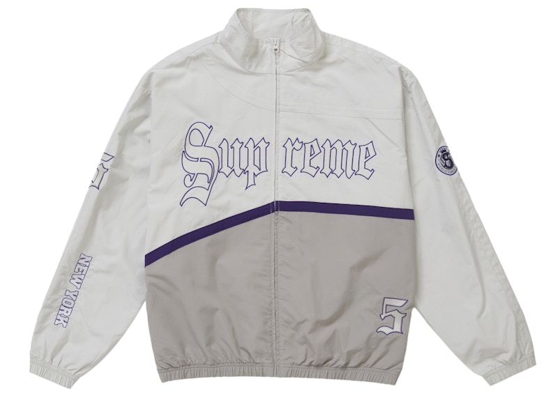 Supreme Old English Track Jacket White