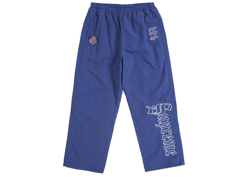 Supreme Old English Track Pant Light Navy