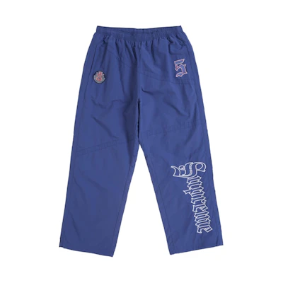 Supreme Old English Track Pant Light Navy