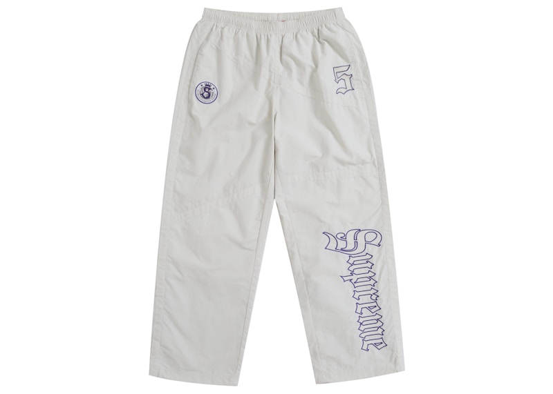 Buy シュプリーム オールドイングリッシュ トラックパンツ ホワイト