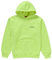 Supreme On God Hooded Sweatshirt Bright Yellow Supreme On God Hooded Sweatshirt Bright Yellow